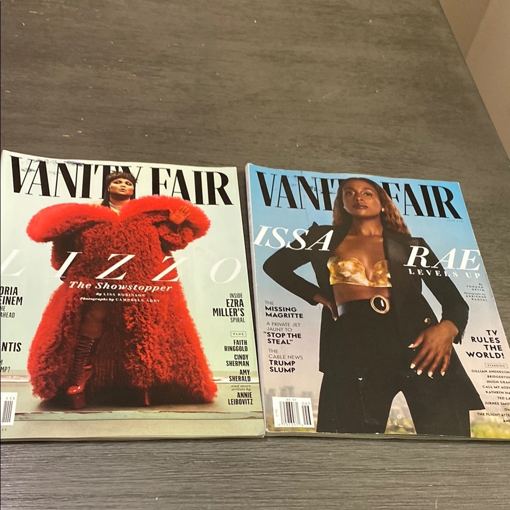 Vanity Fair Cover with Bold Red Attire